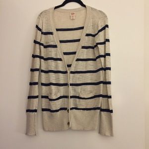 Mossimo Striped Boyfriend Cardigan